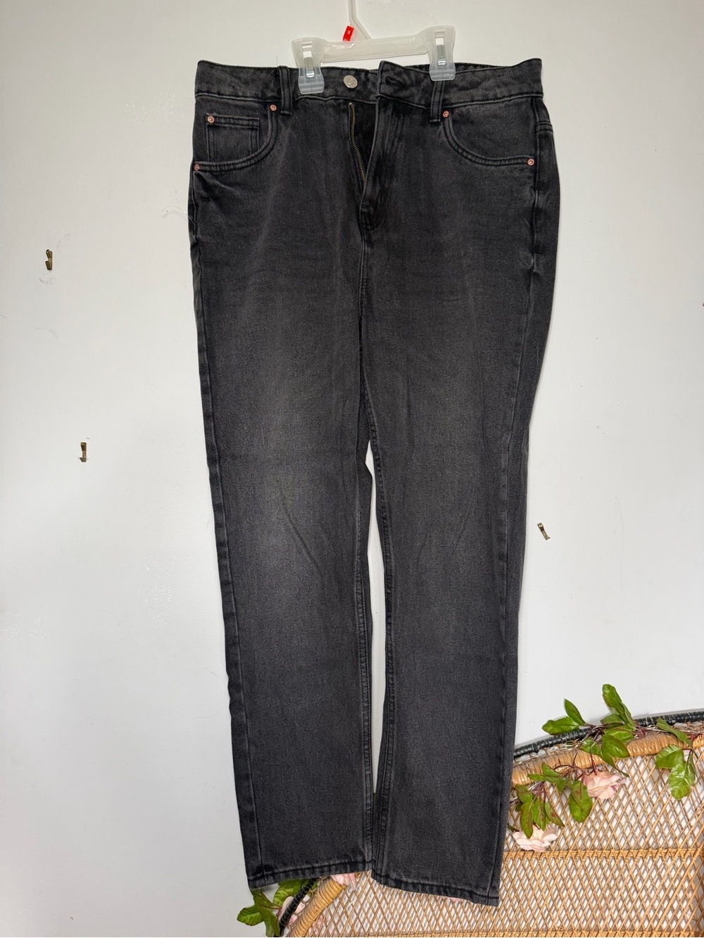 refuge Women's “mom” Jeans in Washed Black